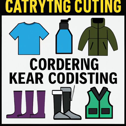 Bring Appropriate Clothing and Equipment