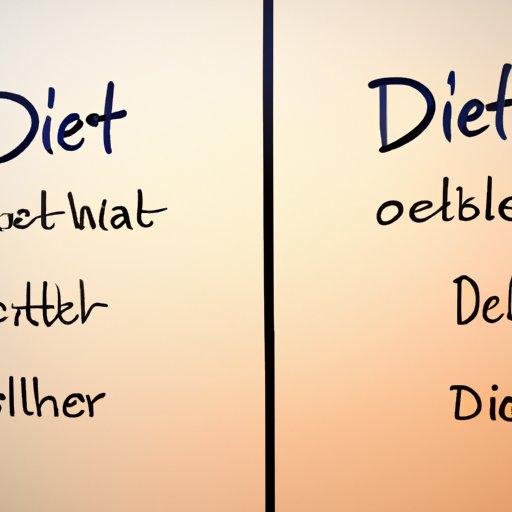Comparing Different Types of Diets and What to Eat on Each