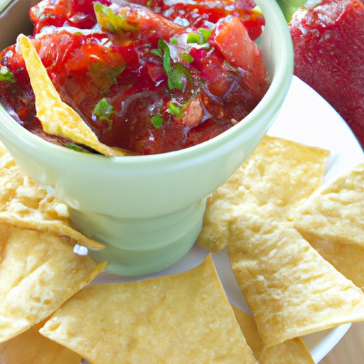 Strawberry Salsa with Tortilla Chips