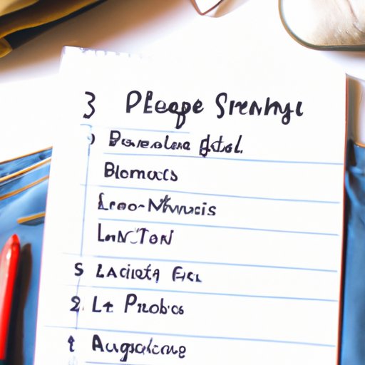 Create a Packing List: Outlining the Essentials for a Two Week Trip to Europe