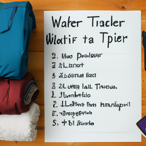 Create a Winter Packing List for a Five Day Trip