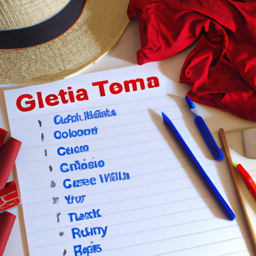 Create a Packing Checklist for Italy