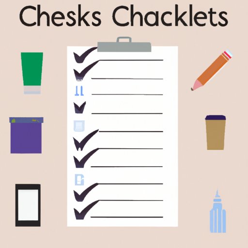 Create a Checklist of Essential Items