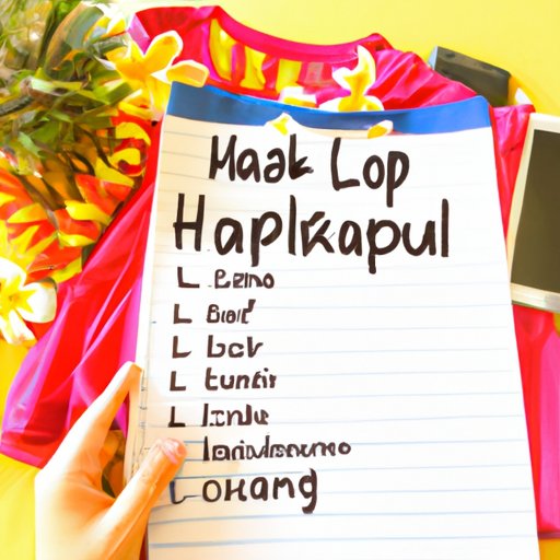 Create a Packing List: A Comprehensive Guide to What You Need for Your Hawaii Trip