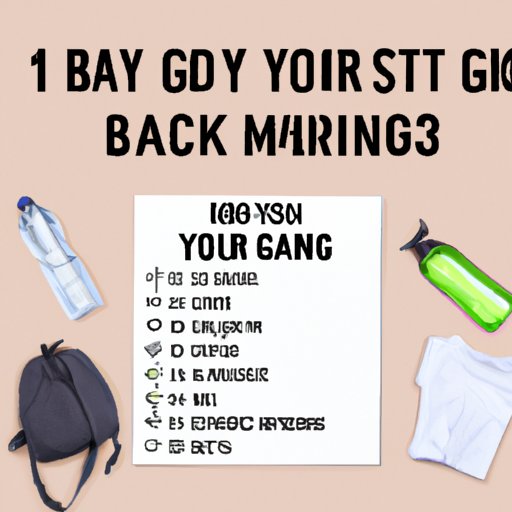 A Comprehensive Checklist for What to Pack in Your Gym Bag