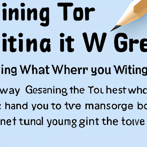 A Guide to Writing: What is Writing and How to Get Started