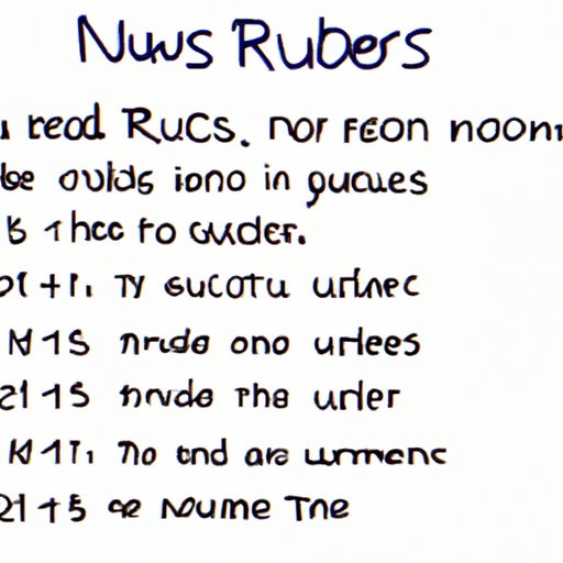 Understanding the Rules for Writing Out Numbers in Text