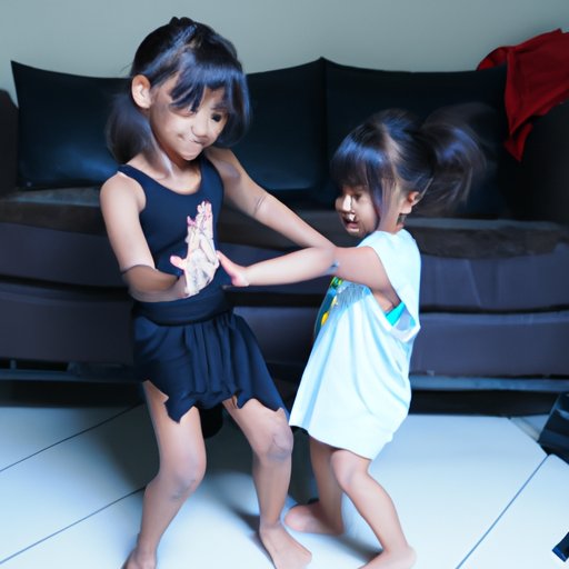 Teaching Your Little Sister Basic Dance Steps Through YouTube Tutorials