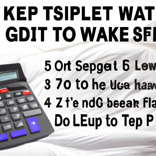 Tips for Getting More Out of a When Should I Go to Sleep Calculator