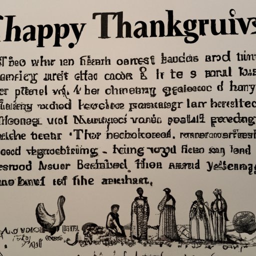 A Historical Look at the Origin of Thanksgiving