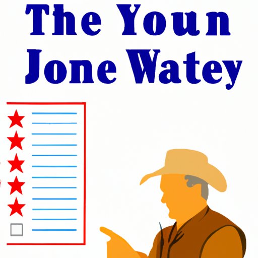Write a Review of One John Wayne Movie and Where to Find It