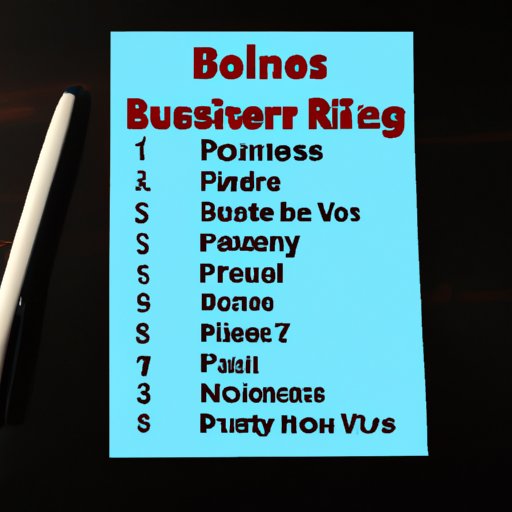 Create a List of the Most Profitable Businesses to Start in Your Area