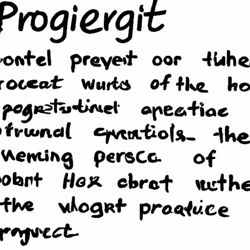 Outlining the Main Components of a Writing Project