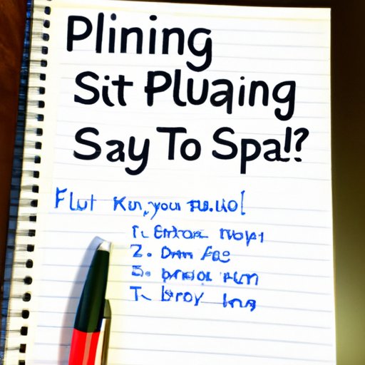 Tips for Building a Savings Plan