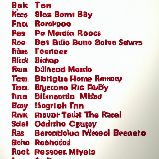 List of Recommended Red Wines for Health