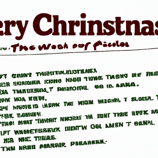 Exploring the Lyrics of the Christmas Vacation Theme Song