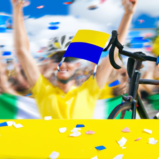 Celebrating the Victory of the Tour de France Winner