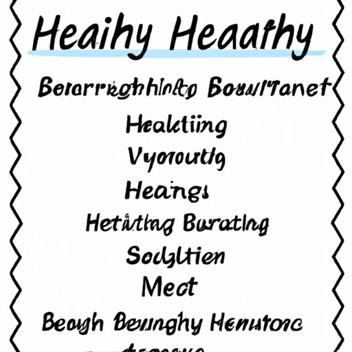 Overview of the Benefits of Eating Healthy