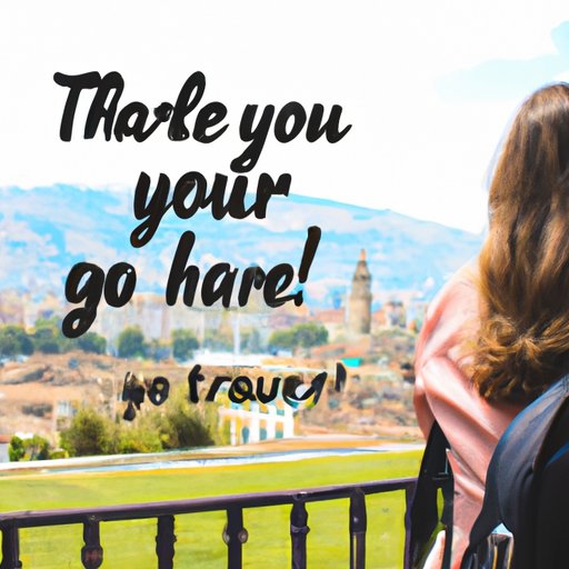 Going to New Places: My Reasons for Encouraging You to Take a Trip on Me