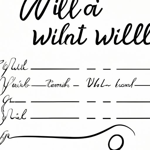 A Guide to Writing Will in Cursive