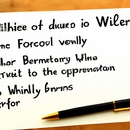 Benefits of Having a Will Written