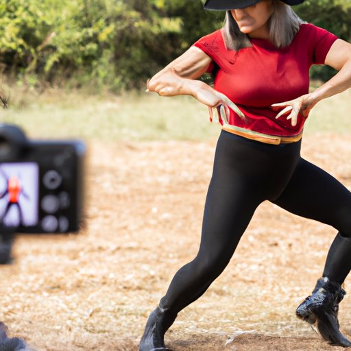 Creating a Tribute Video Featuring Footage of Her Line Dancing